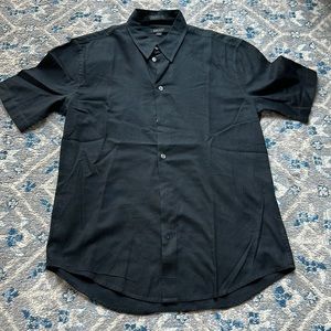 DKNY Black button down shirt sleeve Shirt